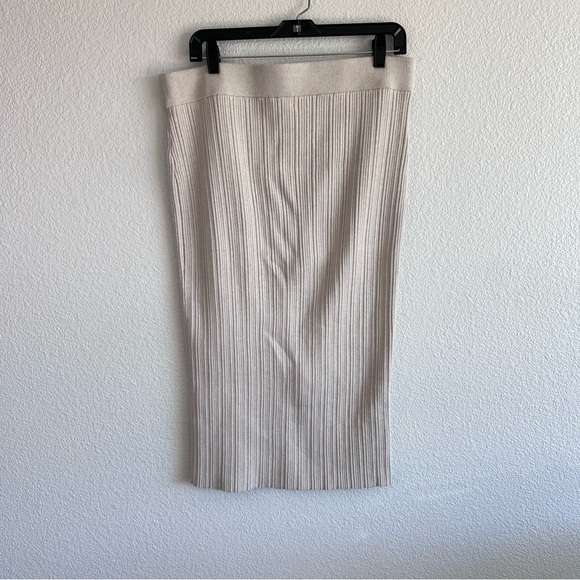 Marled Women’s Ribbed Sweater Knit Midi Skirt - Picture 2 of 8